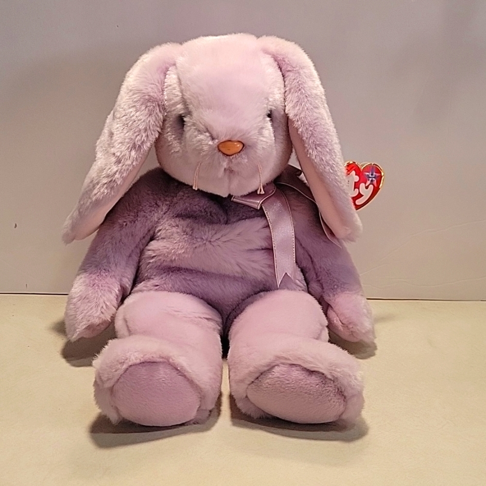 Floppity Purple Beanie Buddy 2000 NWT